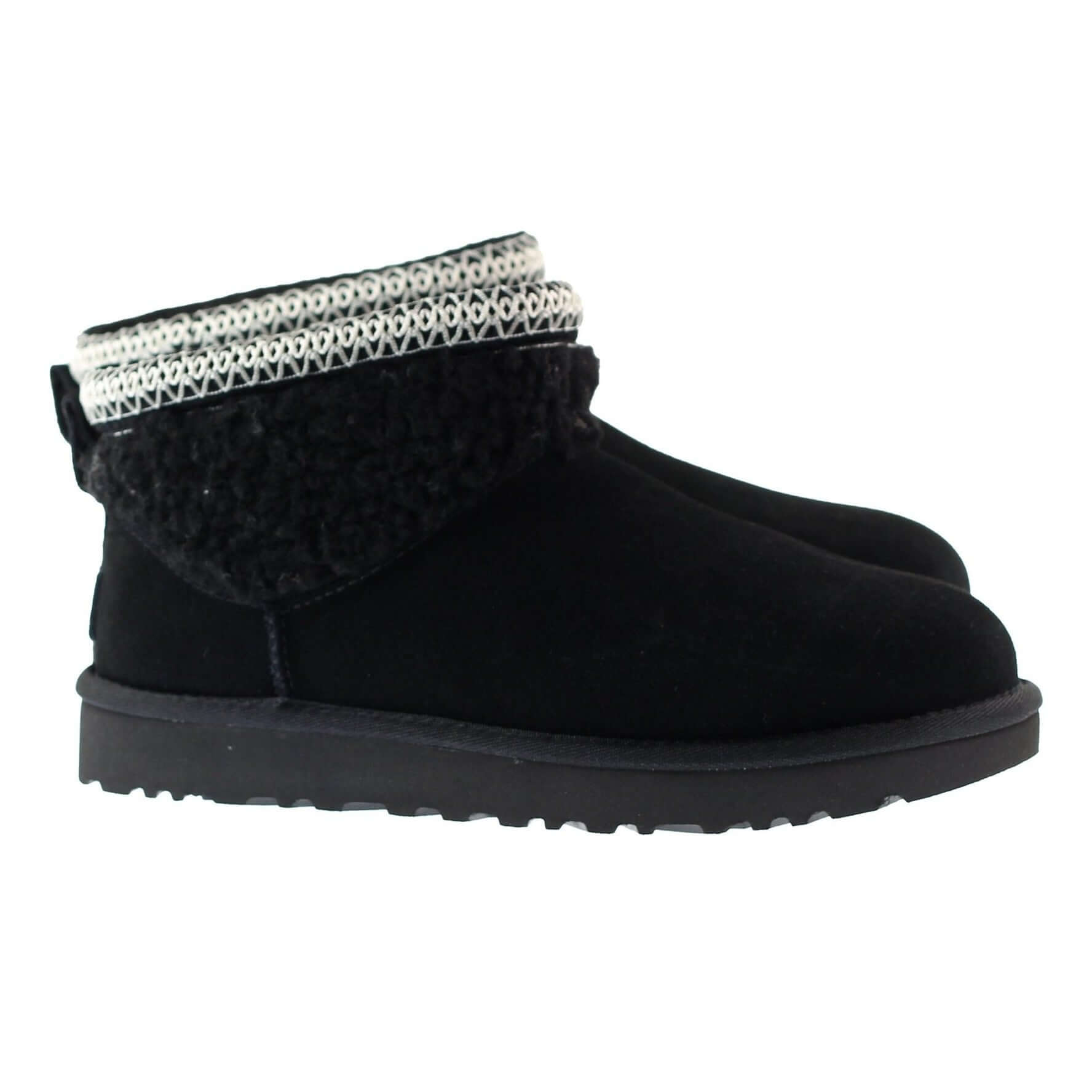 Ugg Boots Womens Classic Ultra Mini Maxi Curly Boot Black by Ugg - Classic Footwear with comfort, quality and modern style