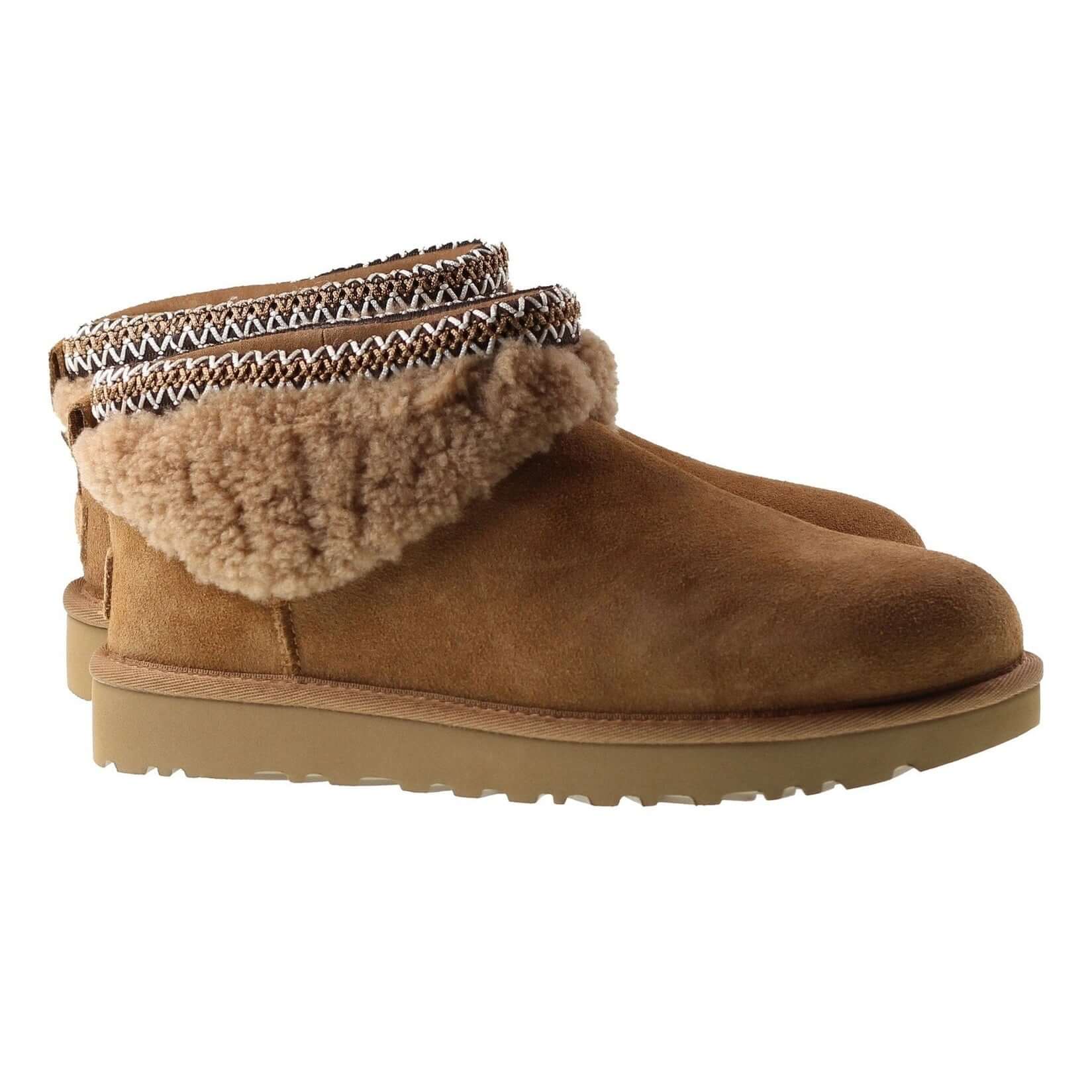 Ugg Boots Womens Classic Ultra Mini Maxi Curly Boot Chestnut by Ugg - Durable Design with comfort, quality and modern style