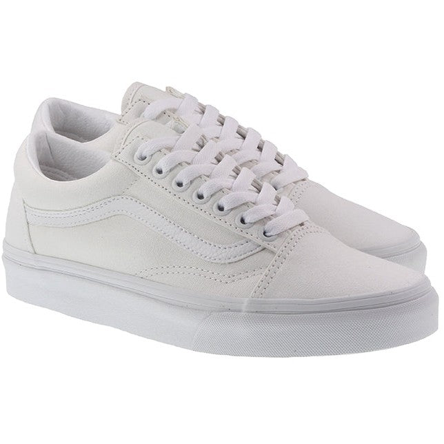 Vans Trainers Womens Old Skool True White For:Women, Type:Trainers