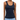 Navy blue Women's Organic Rib Tank Top made of 95% organic cotton, showcasing a fitted and stylish design.