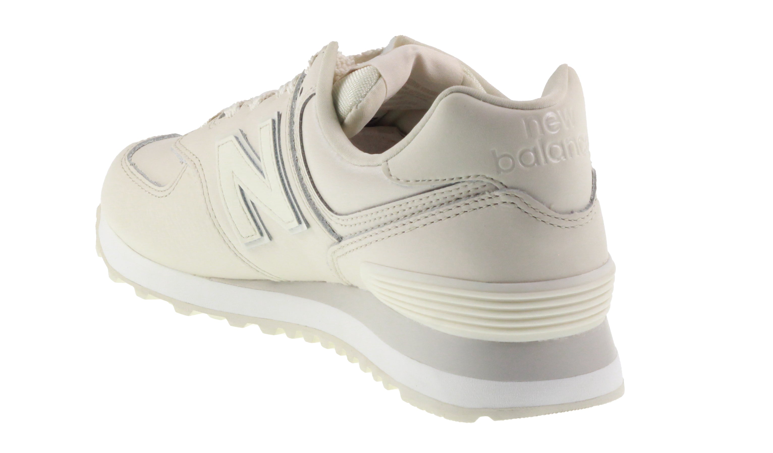 New balance 574 white best sale leather womens