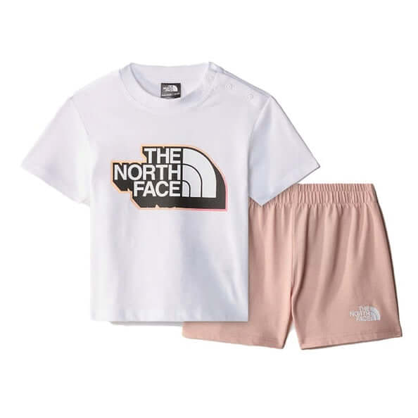 The North Face Infants Summer Set Pink Moss-White by North Face - Timeless Look with comfort, quality and modern style