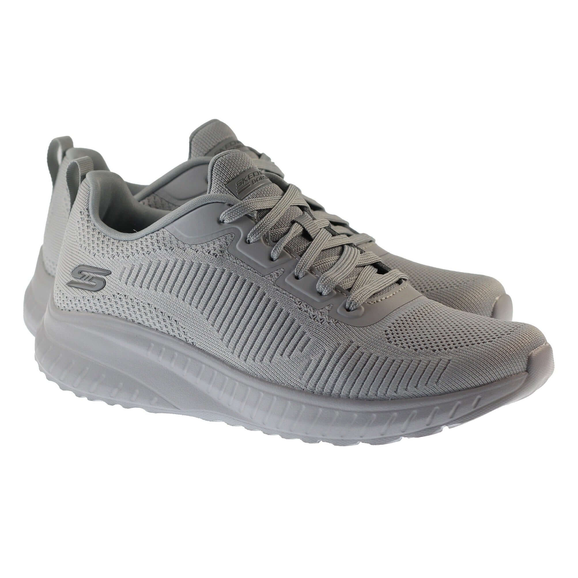 Skechers Trainers Womens Bobs Sports Squad Chaos Face Off Light Grey by Skechers - Timeless Look with comfort, quality and modern style