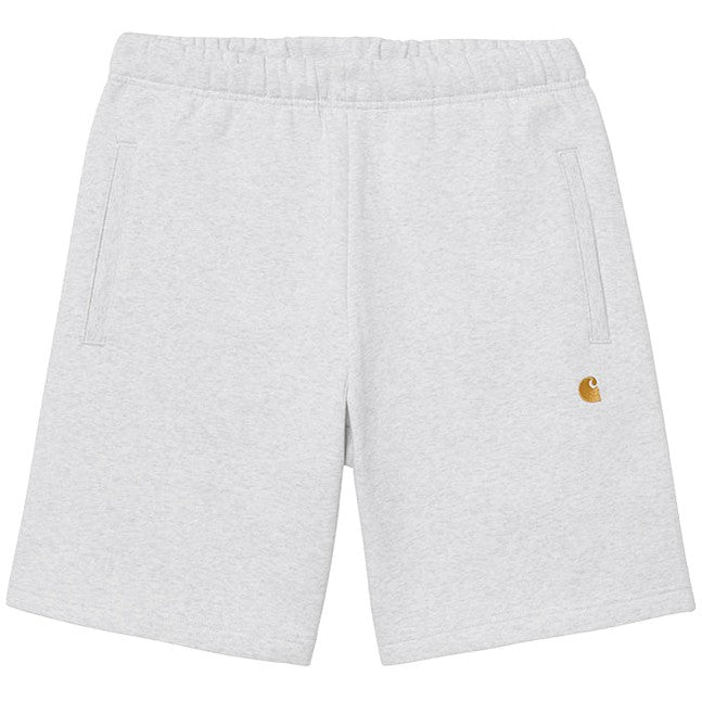Carhartt WIP Mens Chase Sweat Short Ash Heather Gold For:Men, Type:Shorts