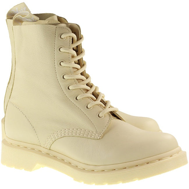 Dr Martens Shoes Womens 1460 Pascal Mono Toile Cream Virginia For:Women, Type:Boots & Shoes
