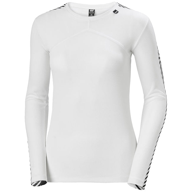 Helly Hansen Womens Lifa Crew White For:Women, Type:Ski Clothing, Type:Ski Thermals