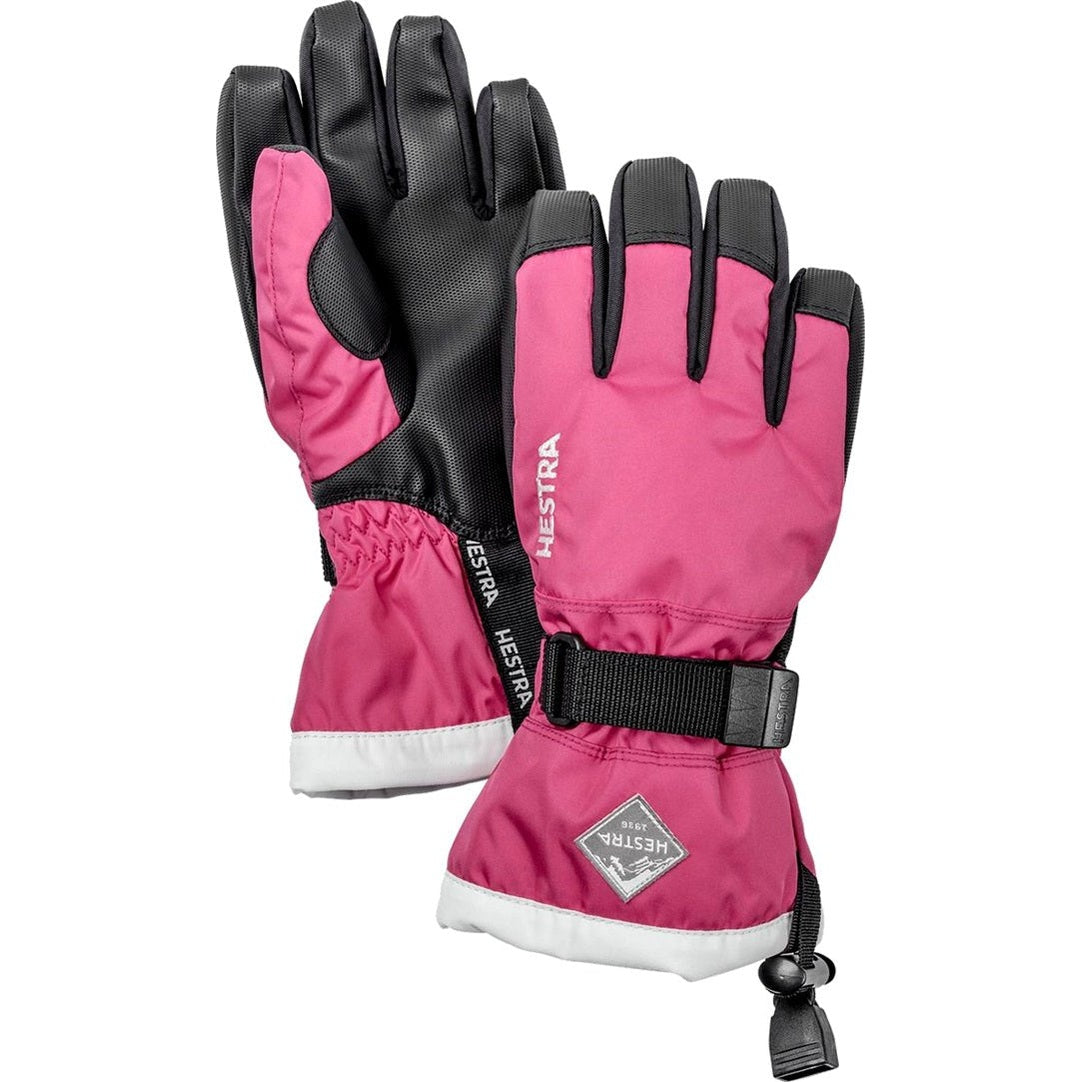 Hestra Juniors Gauntlet Glove Pink For:Boys, For:Girls, For:Kids, Type:Ski Accessories, Type:Ski Gloves