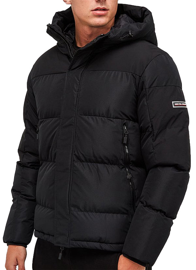 Kings will dream korley reflective puffer jacket clearance black