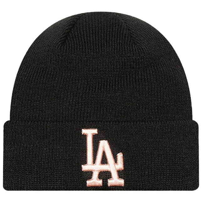 New Era Infant LA Dodgers League Essential Beanie Hat Black For:Kids, Type:Hats & Caps