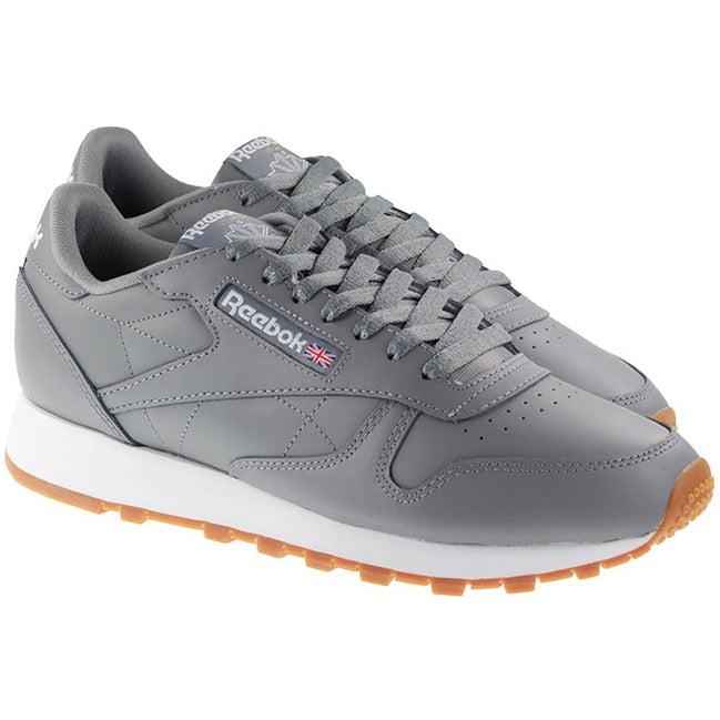 Reebok Trainers Mens Classic Pure Grey Cloud White Gum For:Men, Type:Trainers