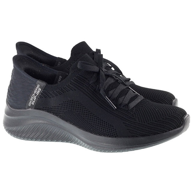 Skechers Trainers Womens Skechers Slip-ins Ultra Flex 3.0 Black For:Women, Type:Trainers