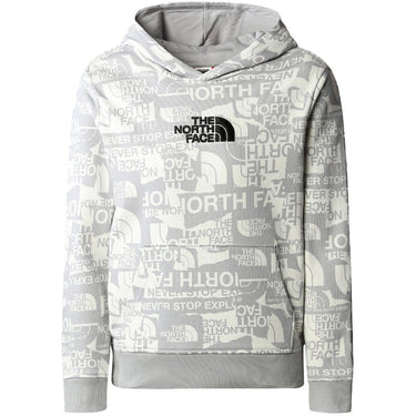 The North Face Kids Light Drew Peak Hoodie Meld Grey Brand Proud Print For:Boys, For:Girls, For:Kids, Type:Hoodies