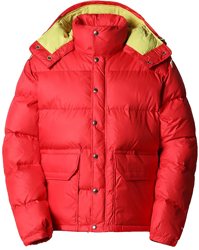 The North Face Mens 71 Sierra Down Short Jacket Red