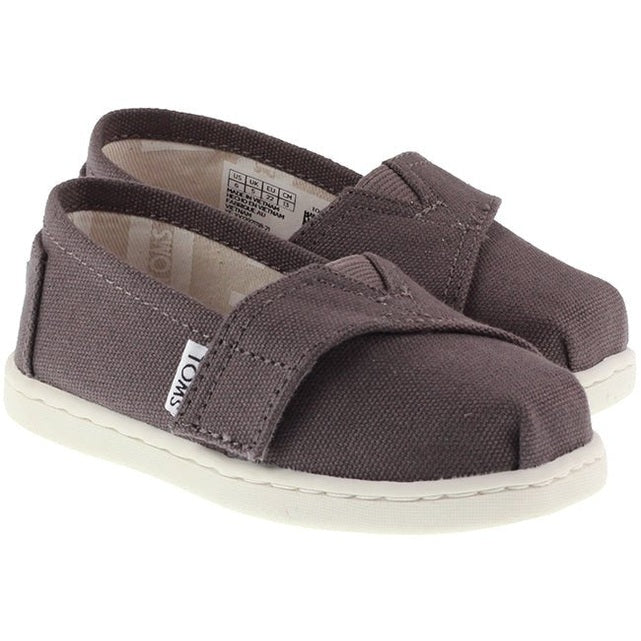 Toms Shoes Infants Canvas Alpargata Ash For:Boys, For:Girls, For:Kids, Type:Shoes - Infant Age 1 - 5