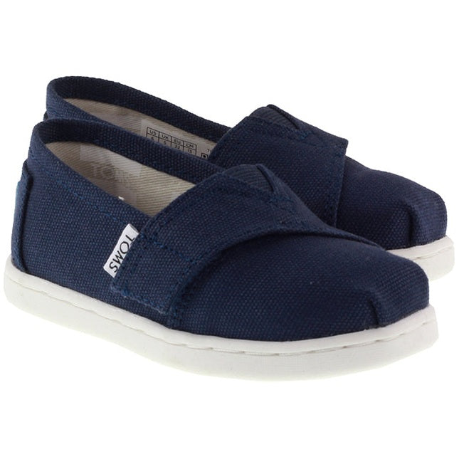 Toms Shoes Infants Canvas Alpargata Navy For:Boys, For:Girls, For:Kids, Type:Shoes - Infant Age 1 - 5