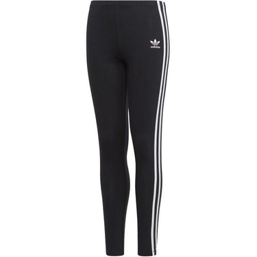 Adidas Originals Juniors 3 Stripes Leggings Black White For:Boys, For:Girls, For:Kids, Type:Jogging Bottoms