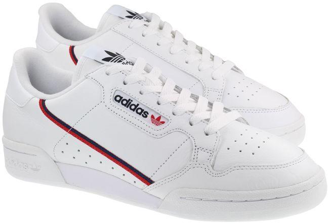 Adidas Trainers Mens Continental 80 Footwear White Scarlet