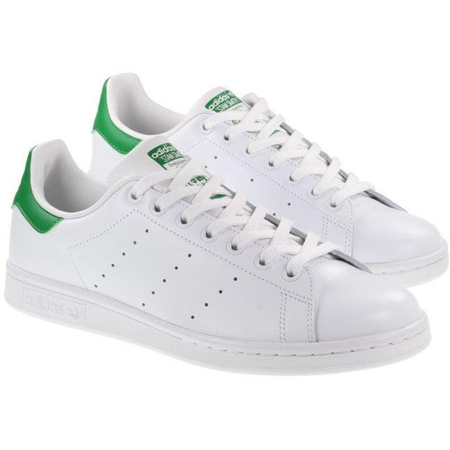 Adidas Originals Mens Trainers Stan Smith Cloud White Green For:Men, Type:Trainers