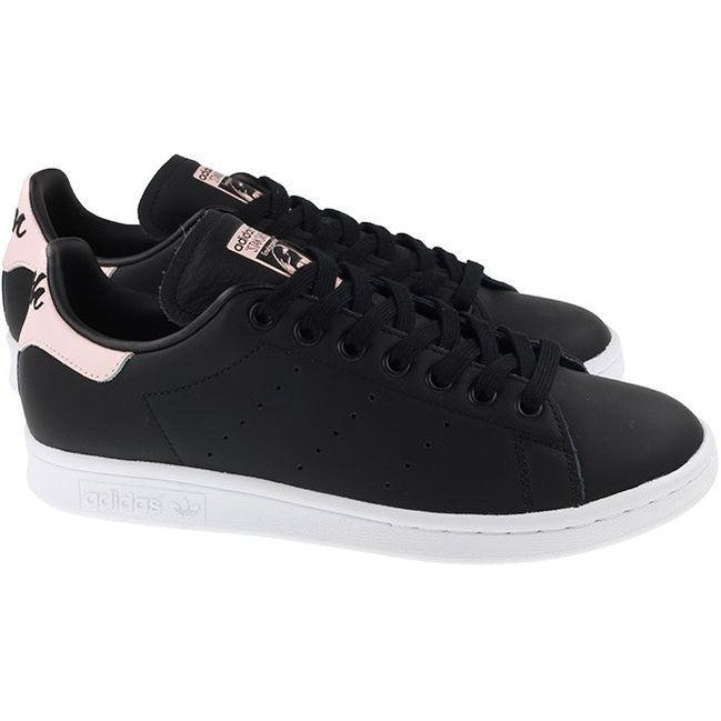 Adidas Originals Trainers Womens Stan Smith Black Pink For:Women, Type:Trainers