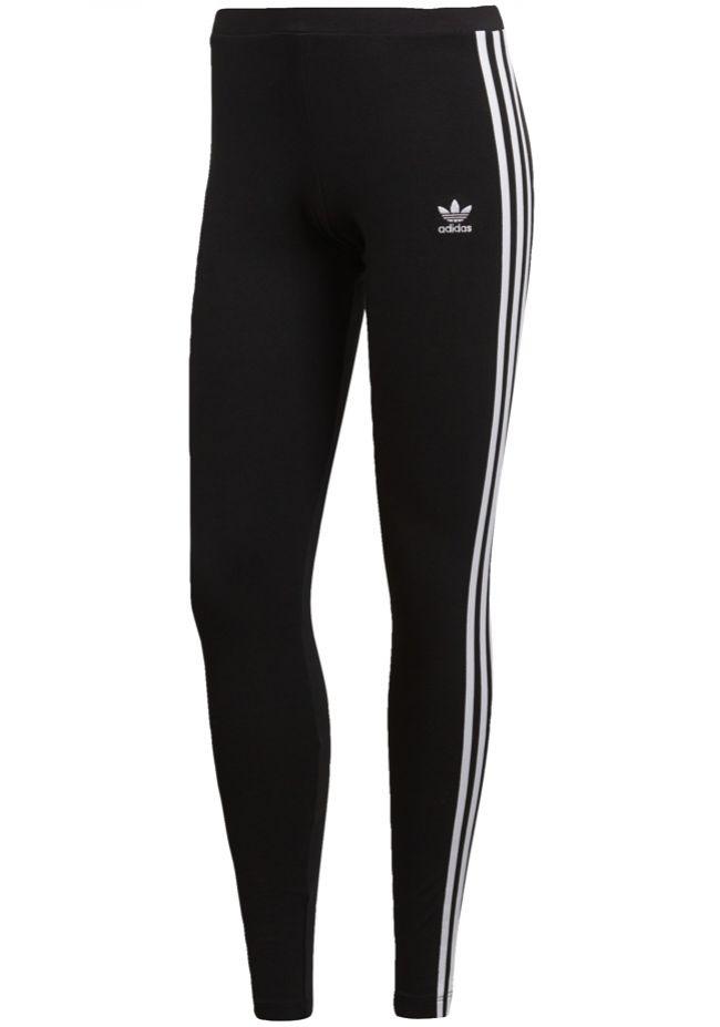 Adidas Womens Originals 3 Stripe Tight Leggings Black White I Landau ...