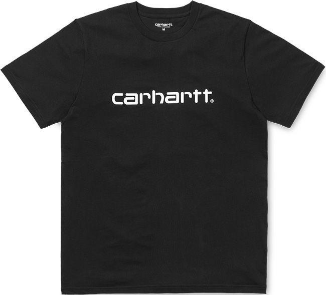 Carhartt Mens Short Sleeve Script T Shirt Black