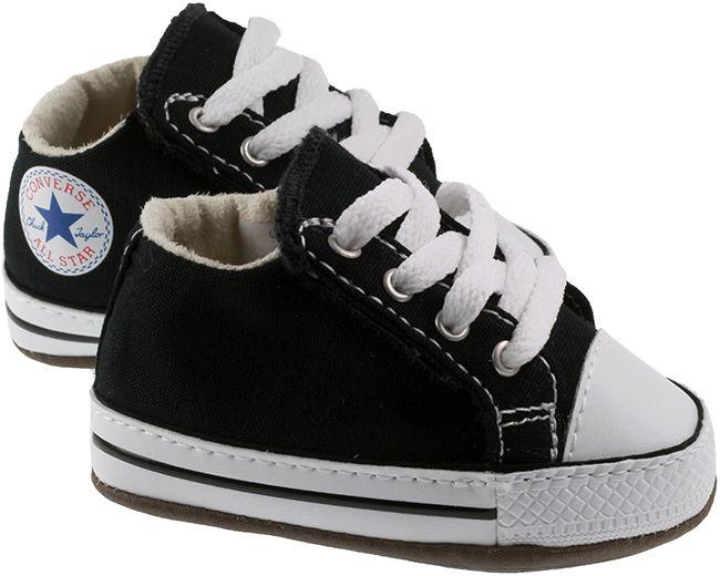 Converse Shoes Infants Chuck Taylor Cribster Mid Black Natural Ivory