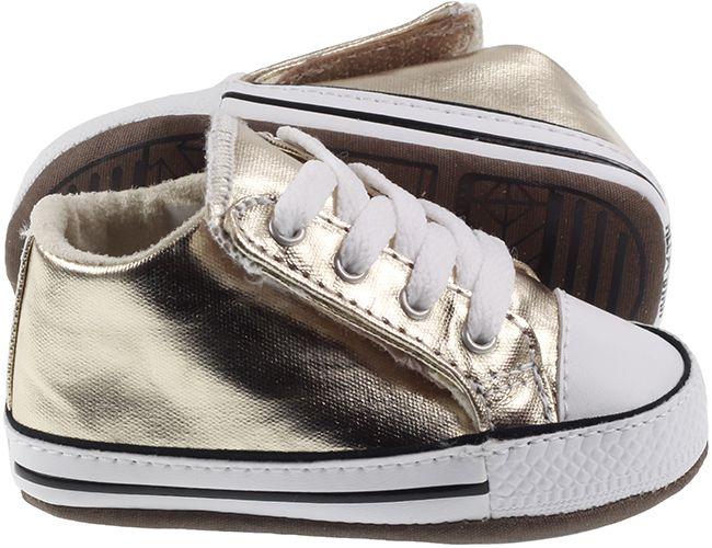 Converse Shoes Infants Chuck Taylor Cribster Mid Light Gold