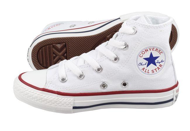 Converse Shoes Kids Chuck Taylor All Star Hi Optical White