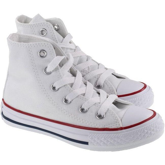 Converse Shoes Kids Chuck Taylor All Star Hi Optical White For:Boys, For:Girls, For:Kids, Type:Shoes - Kids Age 6 - 10