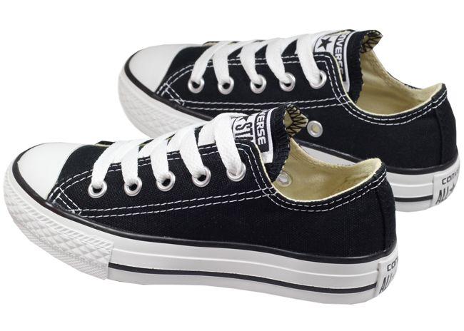 Converse Shoes Kids All Star Ox Low Black White