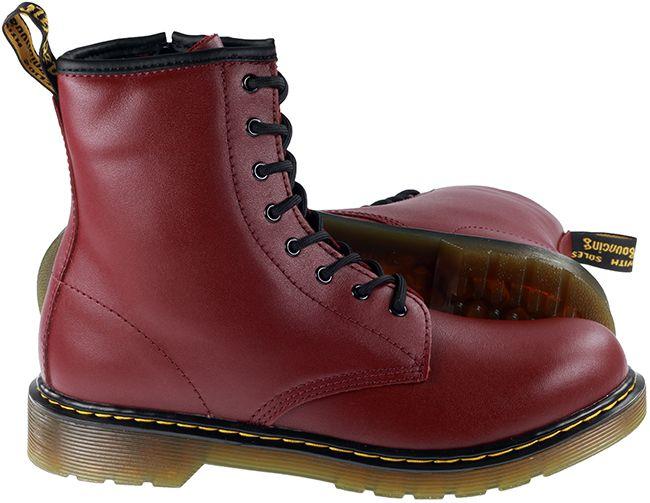 Dr Martens Shoes Juniors 1460 Cherry Red