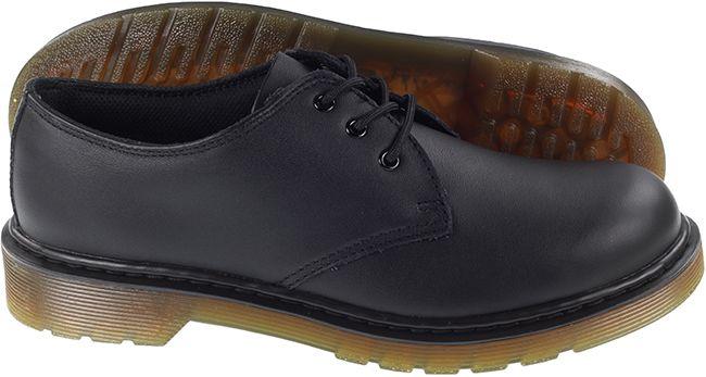 Women's 1461 Smooth Leather Oxford Shoes in Black | Little Burgundy