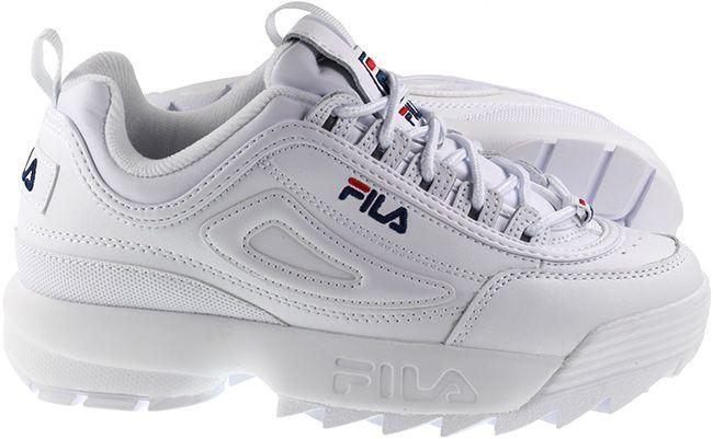 Fila Shoes Womens Disruptor II White Navy Red