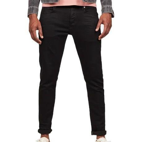 G Star Mens 3301 Slim Jeans Pitch Black For:Men, Type:Jeans