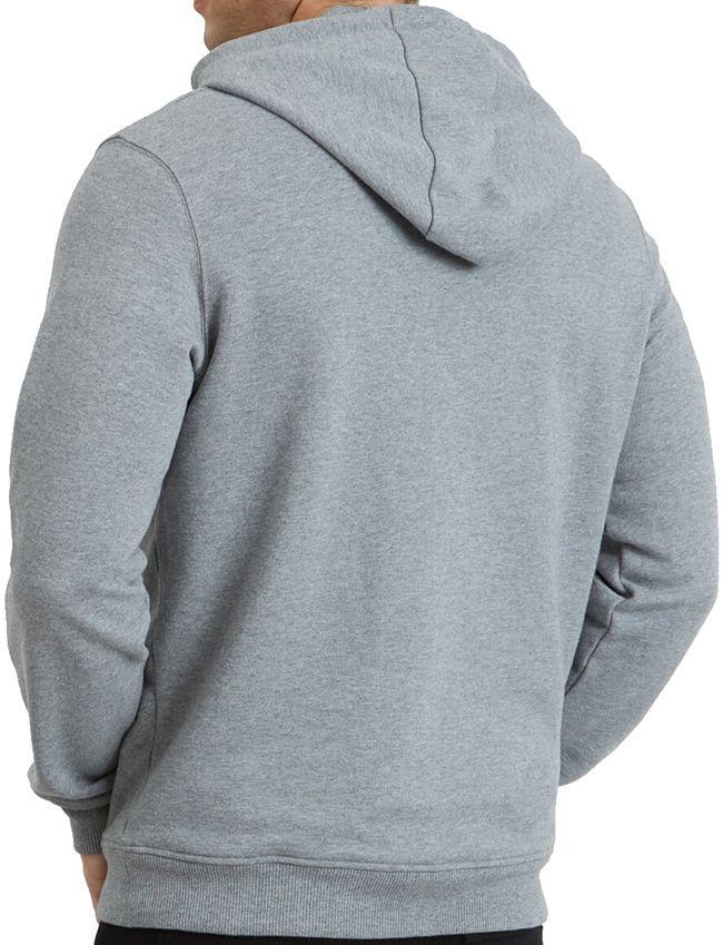 Lyle and Scott Mens Pullover Hoodie Mid Grey Marl