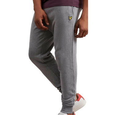 Lyle and Scott Mens Skinny Sweatpant Mid Grey Marl For:Men, Type:Jogging Bottoms