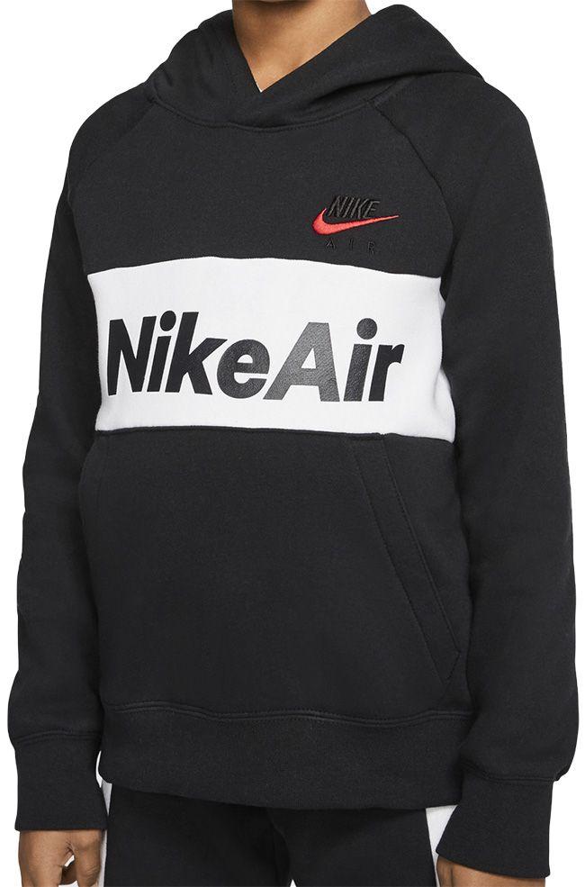 Nike Kids Sportswear Air Pullover Hoodie Black White