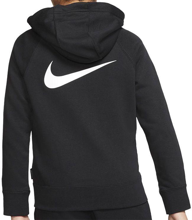 Nike Kids Sportswear Swoosh Hoodie Black White