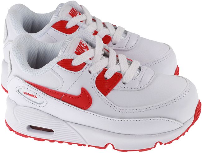 Nike Shoes Infants Air Max 90 Leather White Red Image