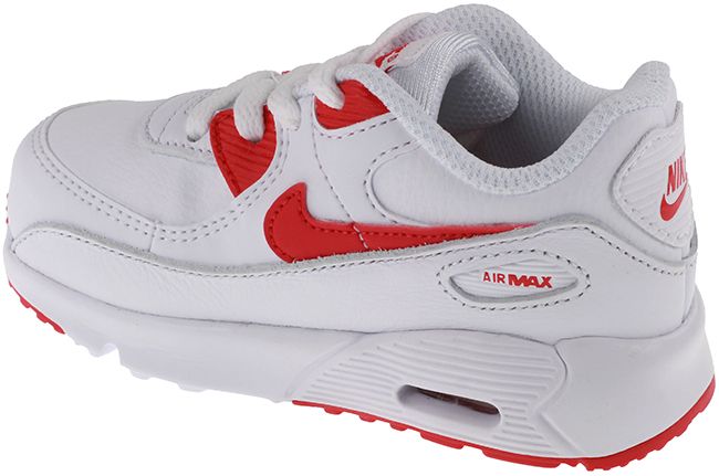 Nike Shoes Infants Air Max 90 Leather White Red Image