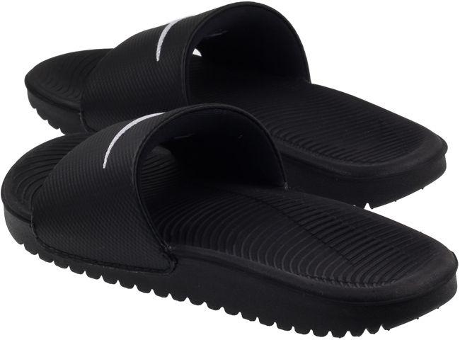 Nike Shoes Kids Kawa Slides Black White