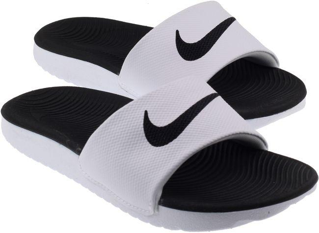 Nike Shoes Kids Kawa Slides White Black
