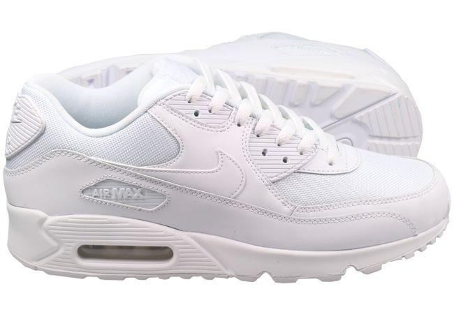 Nike Mens Max 90 Essential Trainers in White with Free UK Next Day
