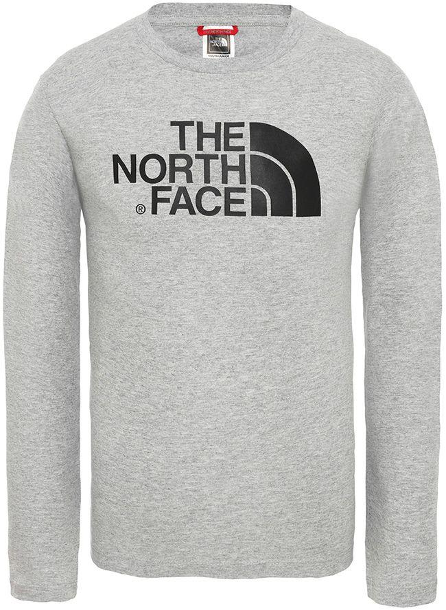 The North Face Kids Easy Long Sleeve T Shirt TNF Light Heather Grey