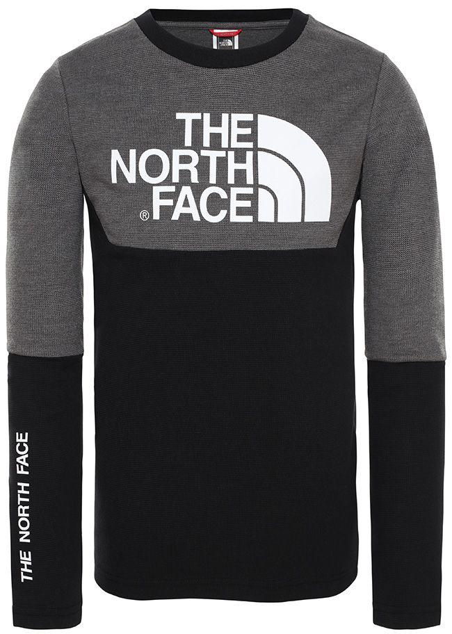 The North Face Kids South Peak Long Sleeve T Shirt TNF Black Grey