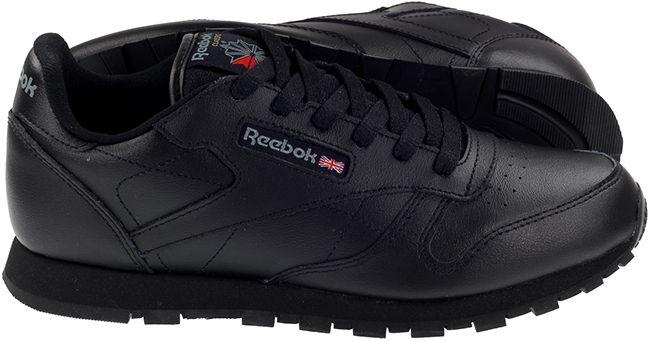 Black reebok deals classic trainers