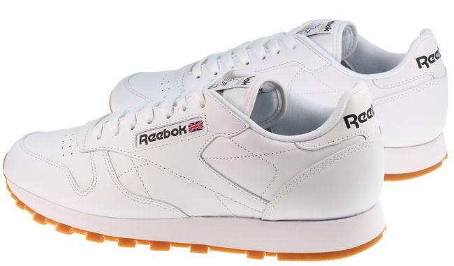 Reebok Trainers Mens Classic Leather White Gum