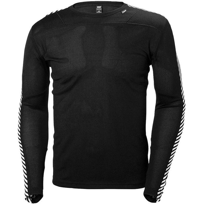 Helly Hansen Mens LIFA Crew Thermal Black For:Men, Type:Ski Clothing, Type:Ski Thermals