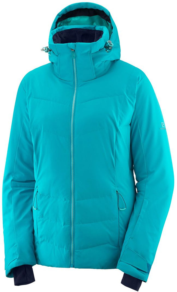 Salomon Womens Icepuff Ski Jacket Tile Blue | Landau Store