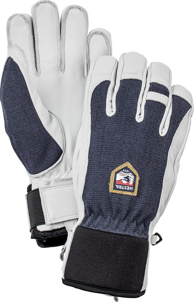Hestra Ski Gloves Army Leather Patrol White Navy I Landau